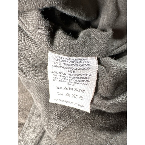 Free People Brushed Cotton Long Duster Belted Coat Medium Olive Green Heavy - Picture 4 of 16